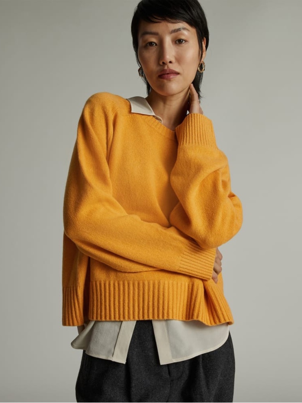 Everlane Boxy Cashmere Crewneck Sweater